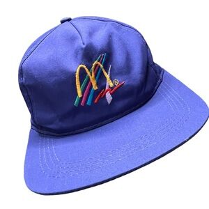 Rare Vintage 90’s Purple McDonald’s Uniform Snapback Hat
